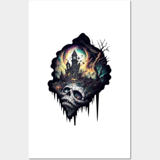 Skull|Trippy|Dark| Posters and Art